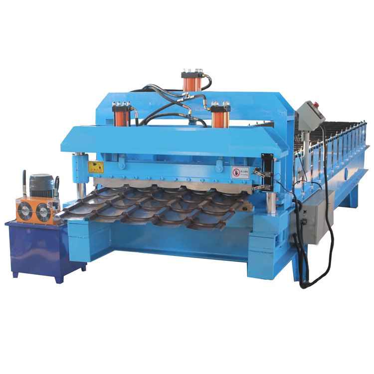 Ppgi a glacé le petit pain de tuile d'étape de tuile formant le toit d'acier de couleur de machine faisant la machine