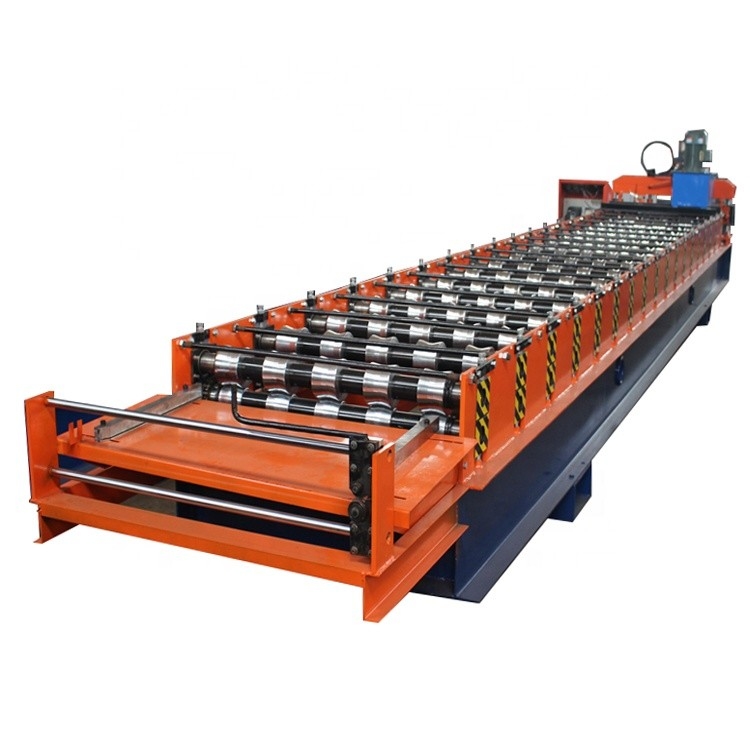 Type 5 petit pain de trapèze de Rib Hydraulic Cutting Roof Tile formant le contrôle de PLC de machine
