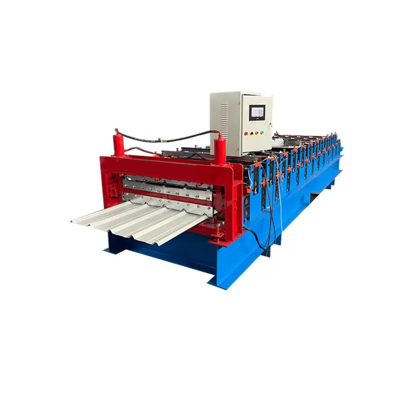 Petit pain de panneau de mur de double couche formant le petit pain de la machine IBR formant la machine 7.5kw