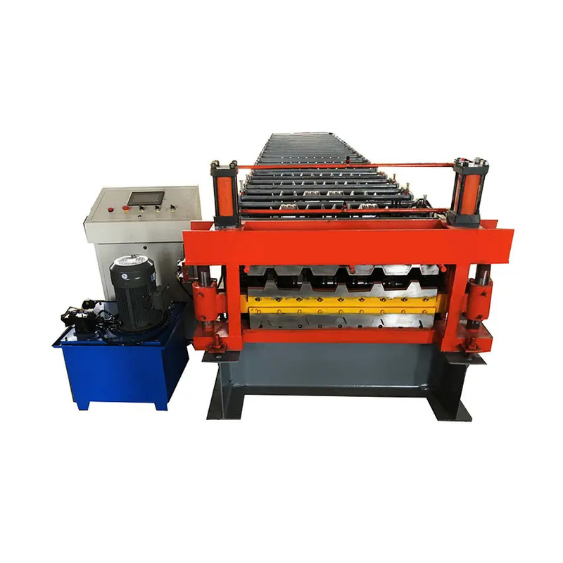 Petit pain en acier de toit de double couche de couleur formant la machine pour la fabrication de feuillard