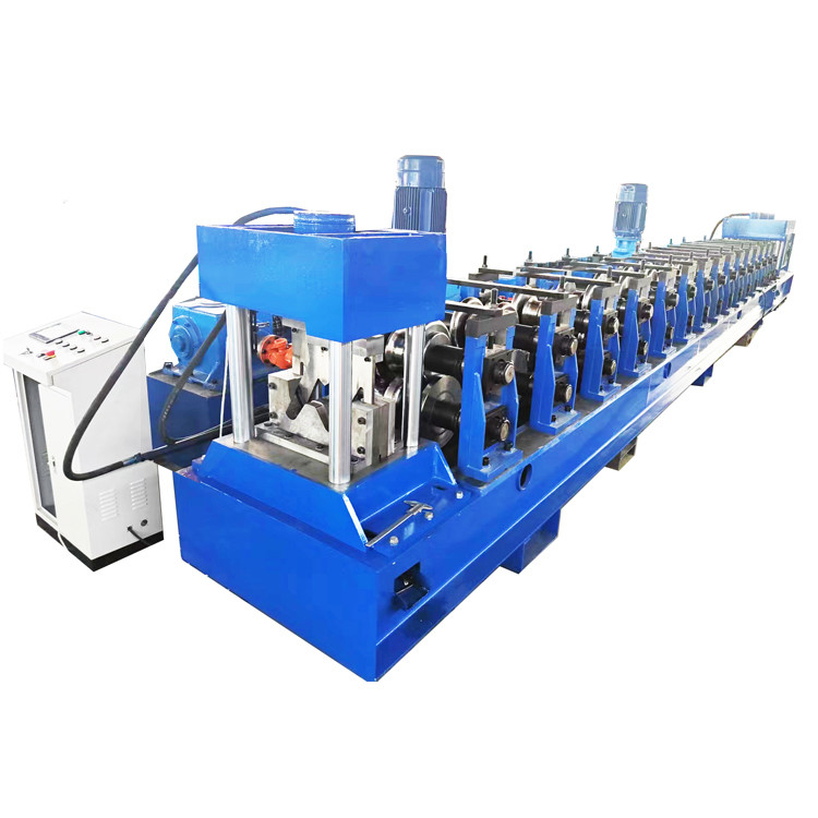 GI Materials Highway Guardrail Roll Forming Machine avec une alimentation électrique de 380V à 50Hz et une résistance de rendement de 350Mpa