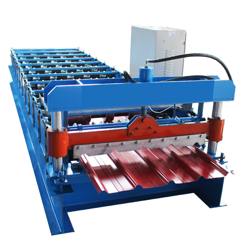 Machine de formage de rouleaux de carreaux de toit à entraînement par chaîne de 2T avec une puissance de 1250 mm et 380 V