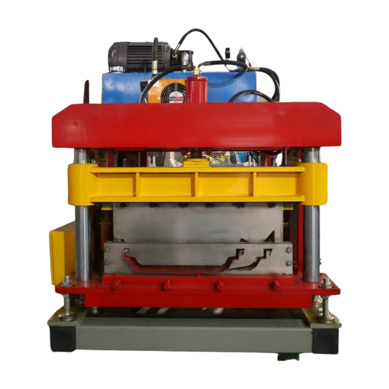 Machine de formage de rouleaux de panneaux de toiture à double verrouillage portable avec système de contrôle PLC Delta et structure de panneau mural