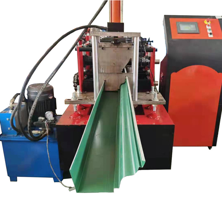 Machine de formage de rouleaux de gouttières de pluie en métal sans couture pour maisons résidentielles