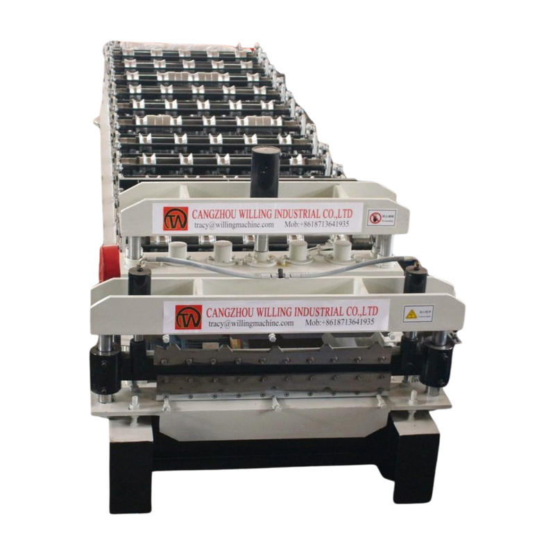 1250 mm largeur double couche Ibr Roof Tile Roll Forming Machine Pour le secteur de la construction