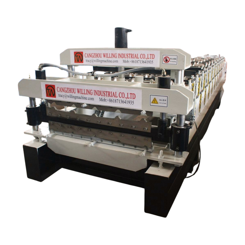 1250 mm largeur double couche Ibr Roof Tile Roll Forming Machine Pour le secteur de la construction