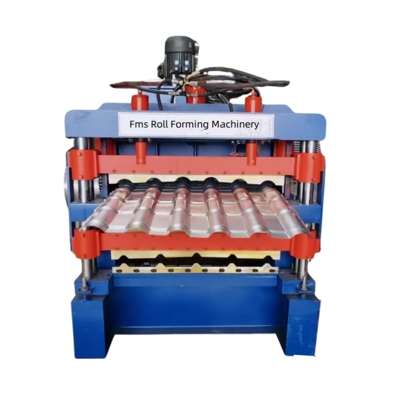 Machine automatique de formage de rouleaux de toiture en métal à double couche PPGI GI GL GL