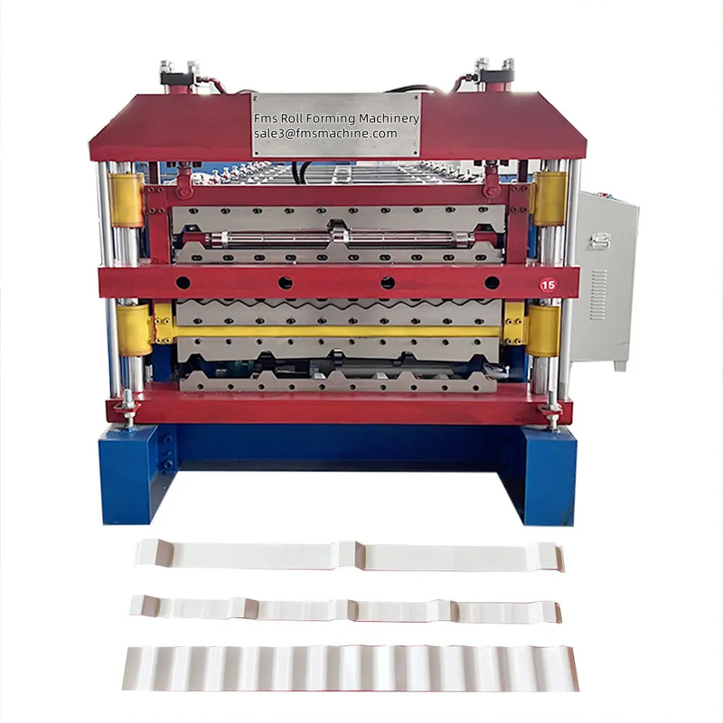 Machine automatique de formage de rouleaux de toiture en métal à double couche PPGI GI GL GL