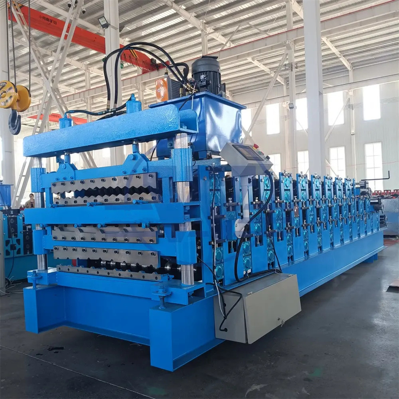 3 en 1 Métal et acier Ibr Roofing Sheets Roll Forming Machine avec trois profils personnalisés
