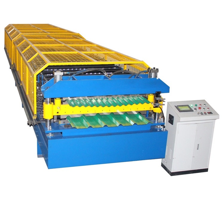 Contrôle PLC Double couche de métal de l' acier de la toiture de feuille de rouleau formant machine à grande vitesse