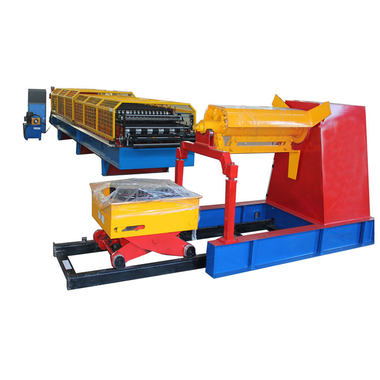 Contrôle PLC Double couche de métal de l' acier de la toiture de feuille de rouleau formant machine à grande vitesse