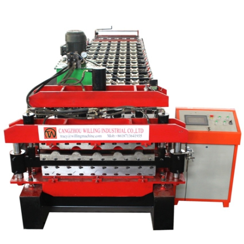 Machine de formage de rouleaux de toit ondulé IBR de haute précision avec garantie de longueur personnalisée