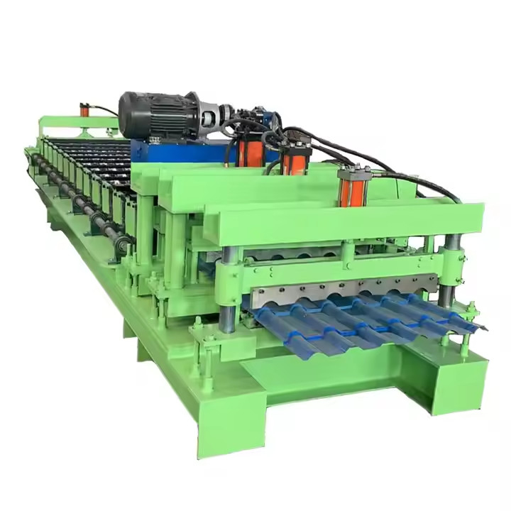 Machine de formage de rouleaux de toit ondulé IBR de haute précision avec garantie de longueur personnalisée