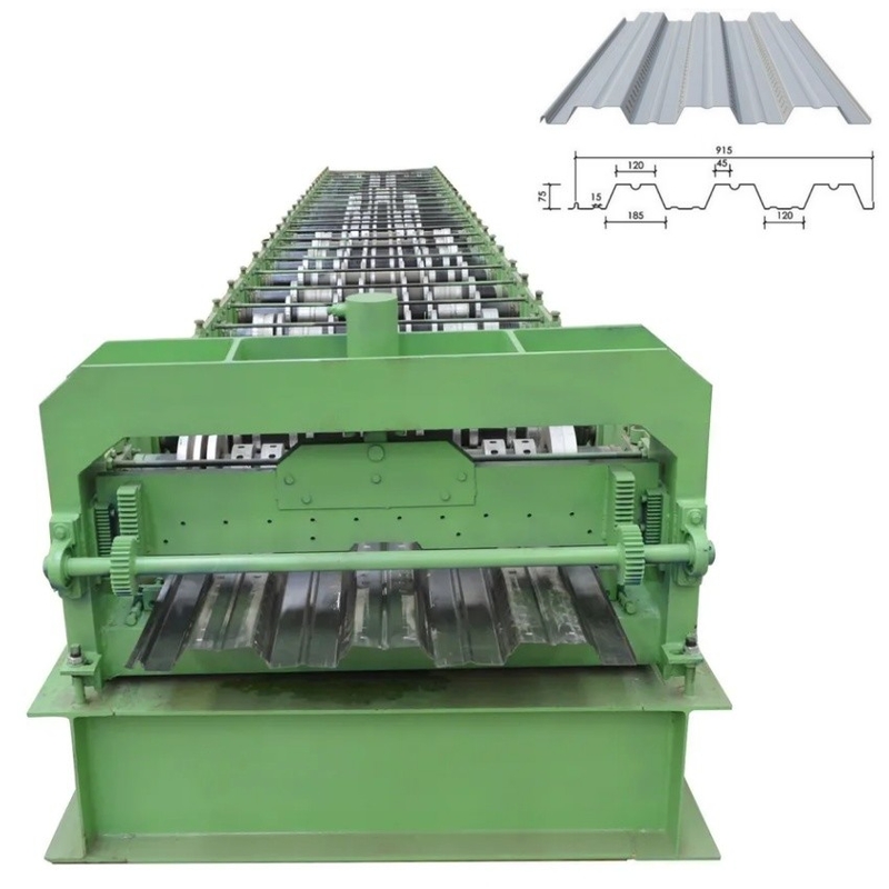 36'' machine de formage à rouleaux de toit / plancher de type B à grande vitesse avec mode de coupe hydraulique et matériau à rouleaux