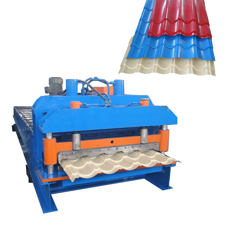 Machine de formage de tôles de toiture en acier à double couche de haute précision IBR ondulée vitrée