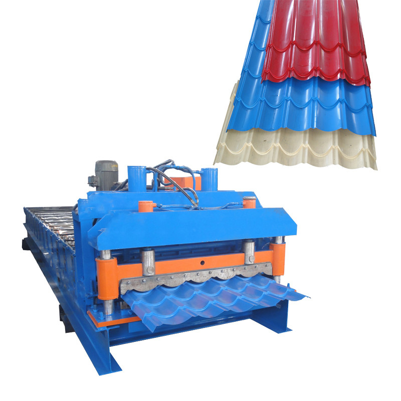 Machine de formage de tôles de toiture en acier à double couche de haute précision IBR ondulée vitrée