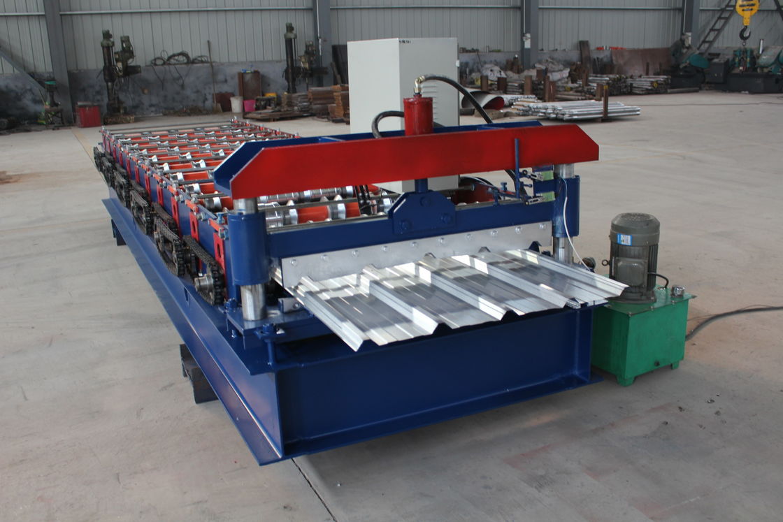 380v 50hz Machine de formage de rouleaux de toit à ruban 36 Couverture 3/4 Hautes côtes Facile à utiliser