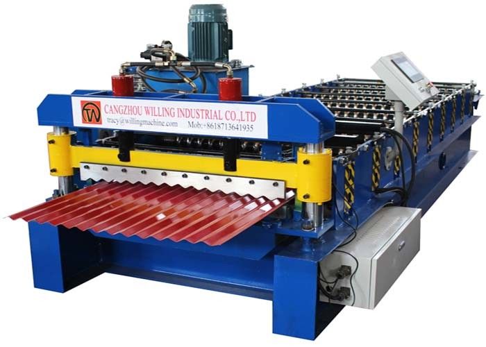 petit pain de toit de 0.3-0.6mm formant la feuille ondulée de rangées de la machine PI/GGPI 9 faisant la machine