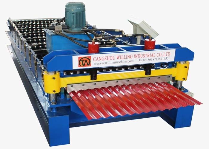 petit pain de toit de 0.3-0.6mm formant la feuille ondulée de rangées de la machine PI/GGPI 9 faisant la machine