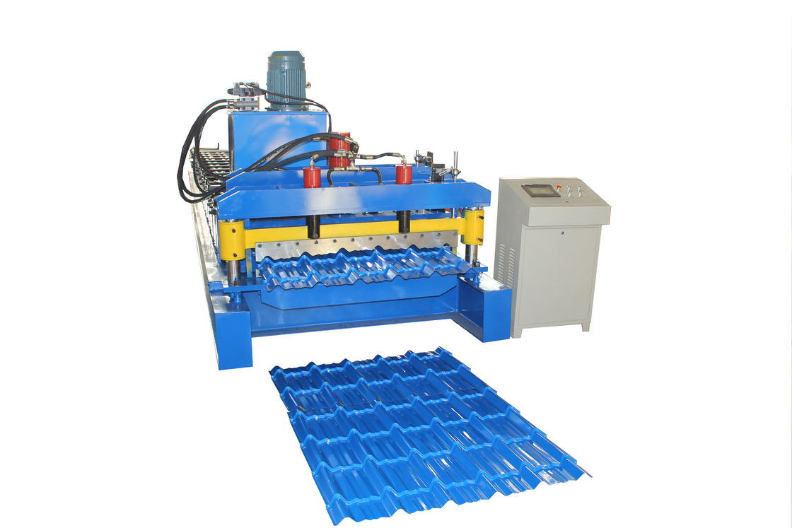 La feuille complètement automatique de toit a glacé des tuiles roulent formant le type steptile de machine