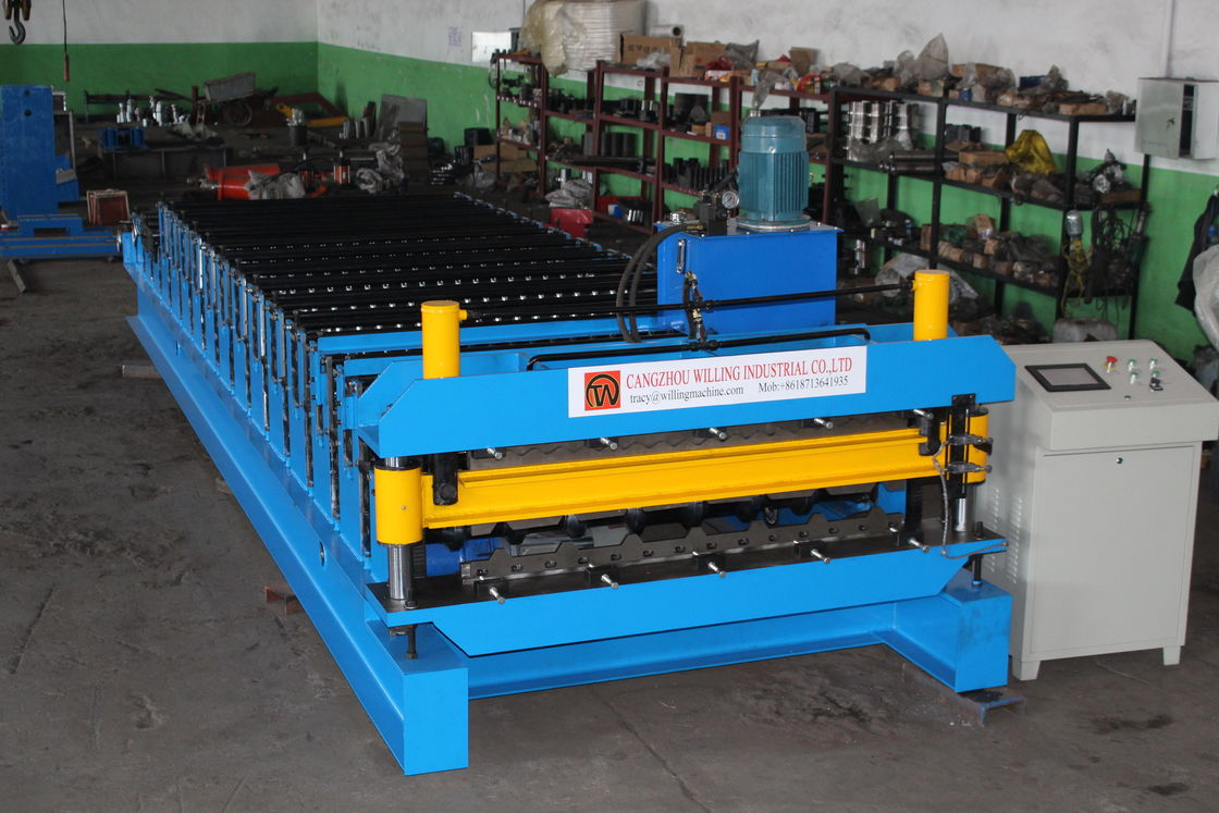 2024 Nouvelle machine de formage de rouleaux de toiture à double couche 380V 60Hz 3Ph 840 Trapézoïdale et 836