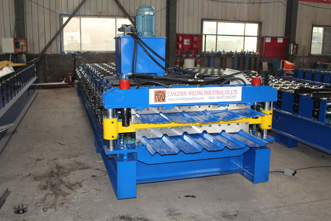 Type 6 phase de trapèze de la machine 3 de Rib Roof Tile Roll Forming