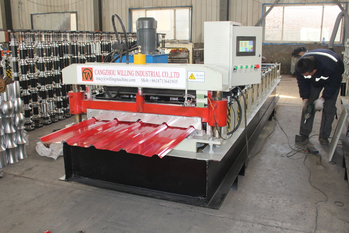 Machine de formage de rouleaux de toit de type IBR 36 Couverture 3/4 Hautes côtes Facile à utiliser