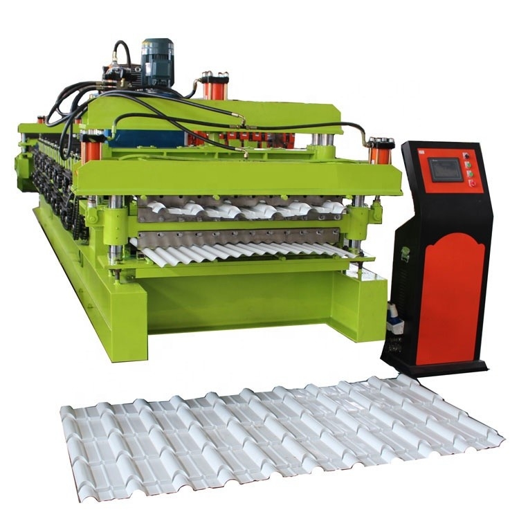 Petit pain ondulé de double couche de PPGI formant le contrôle complètement automatique de PLC de machine