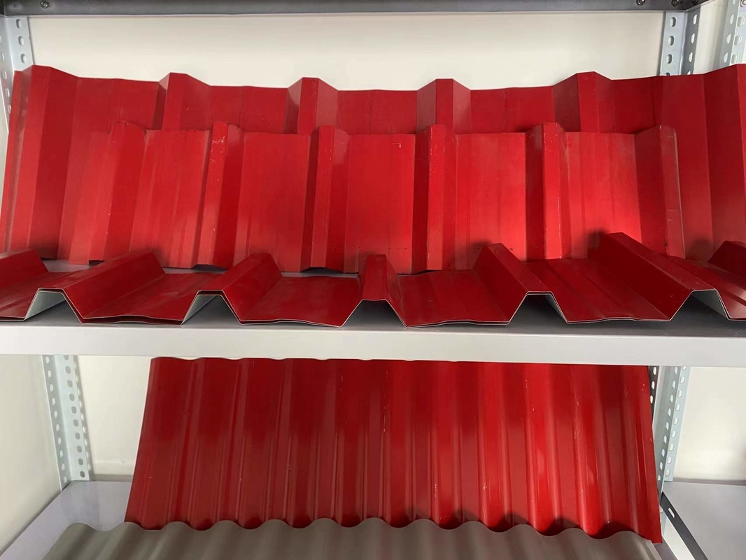 Petit pain ondulé de double couche de PPGI formant le contrôle complètement automatique de PLC de machine