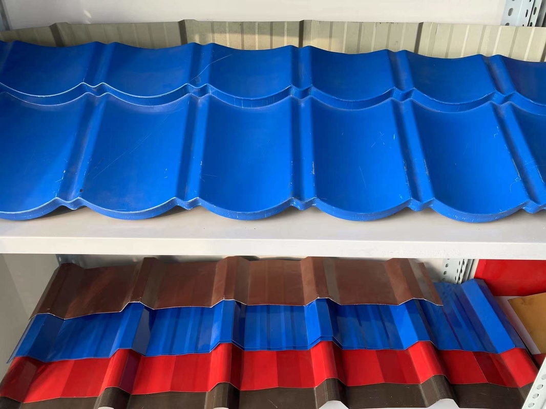 Petit pain vitré à faible bruit de tuile de toit de PLC formant la machine pour l'acier de Ppgi de couleur