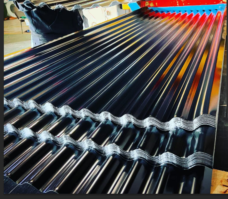 7/8 petit pain de toit formant la machine a ridé la coupe automatique galvanisée en métal