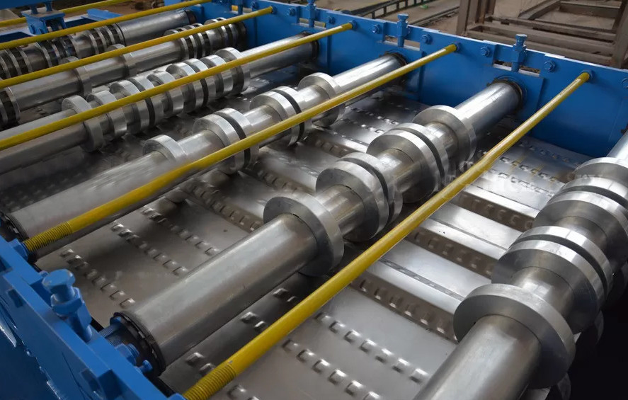 Grande vitesse galvanisée de rangées de l'acier 15m/Min Floor Deck Forming Machine 28