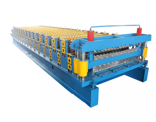 Petit pain de double couche de PPGI formant la machine avec la coupe hydraulique