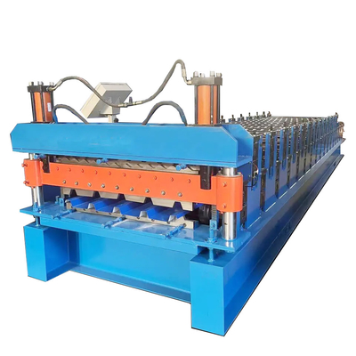 Petit pain de double couche de la forme 1250mm de feuille de toit formant la longue durée de vie de la machine 380Volt