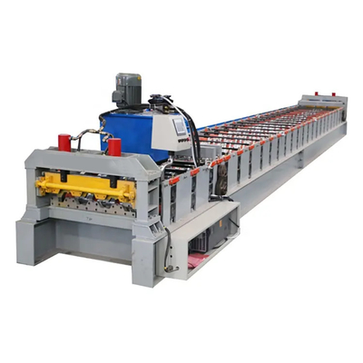 Petit pain galvanisé de double couche de PPGI formant la machine avec la coupe hydraulique 8-15m/Min
