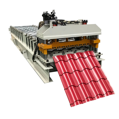 Petit pain à grande vitesse de tuile d'étape de 840mm formant le petit pain de tuile vitré par toit de machine formant la machine