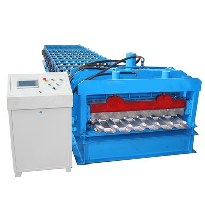 45 Matériau de roulement en acier Machine de fabrication de carreaux de toits métalliques Système de contrôle plc à froid