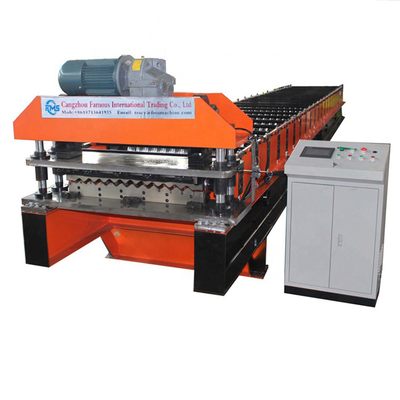 Machine de formage de tuiles de type ondulé de 850 mm avec découpe hydraulique