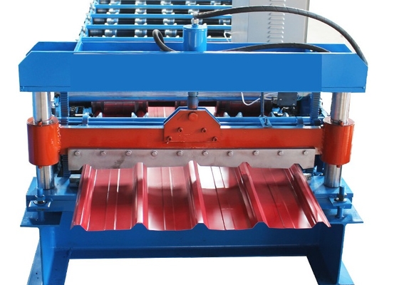 Machine de formage de rouleaux de carreaux de toit à entraînement par chaîne de 2T avec une puissance de 1250 mm et 380 V