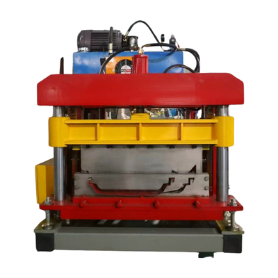 Machine de formage de rouleaux de panneaux de toiture à double verrouillage portable avec système de contrôle PLC Delta et structure de panneau mural