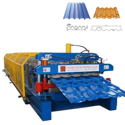 Machine de formage de tôles de toiture trapézoïdales à double couche économique à haut rendement