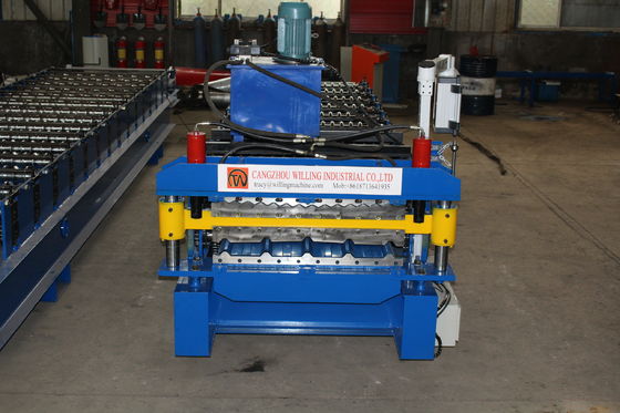 New Style  Trapezoidal and glazed Double Layer Roof sheet roofing tile Forming Machine