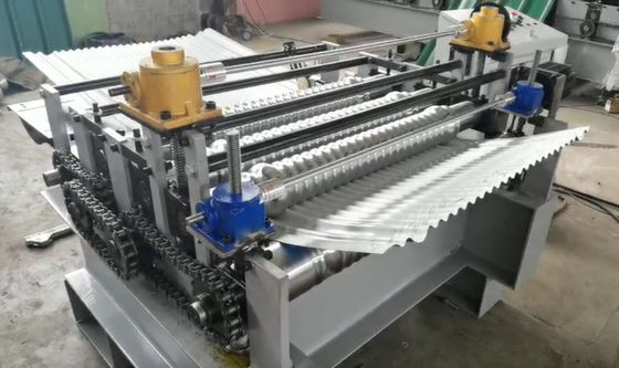 petit pain de recourbement de rabattement automatique de toit en métal de 4kw 0.8mm formant la machine