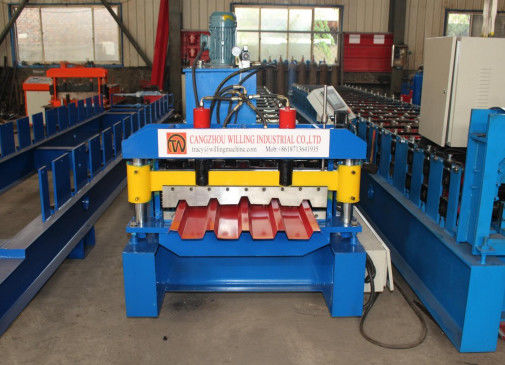 Petit pain à grande vitesse de tuile de toit d'Ibr 686 0.25mm formant la machine portative