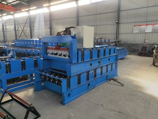 Trapèze 760mm petit pain de tuile de toit de PLC de 5 nervures formant la machine