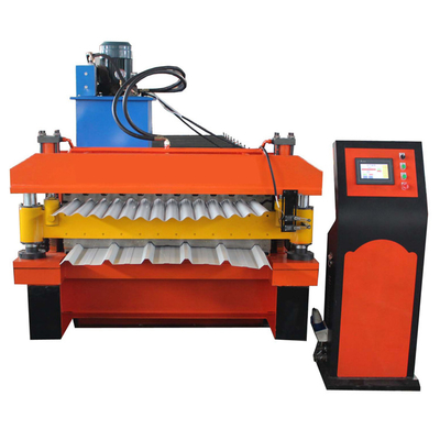 Petit pain ondulé de double couche de PPGI formant le contrôle complètement automatique de PLC de machine