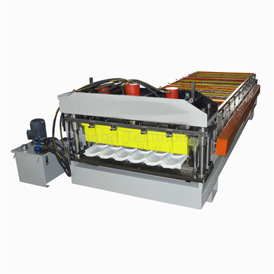 Tuile vitrée en métal faisant le petit pain de toit de PPGI formant la machine coupe automatique
