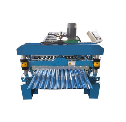 7/8 petit pain de toit formant la machine a ridé la coupe automatique galvanisée en métal