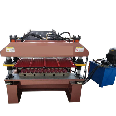 Petit pain de double couche de PLC 0.80mm formant la machine 15m/Min For Ppgi Panel Roof