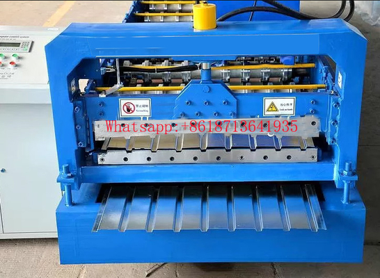 Machine de formage de rouleaux de tôles de toit ondulées de 2,5 T contrôlée par PLC pour une production efficace